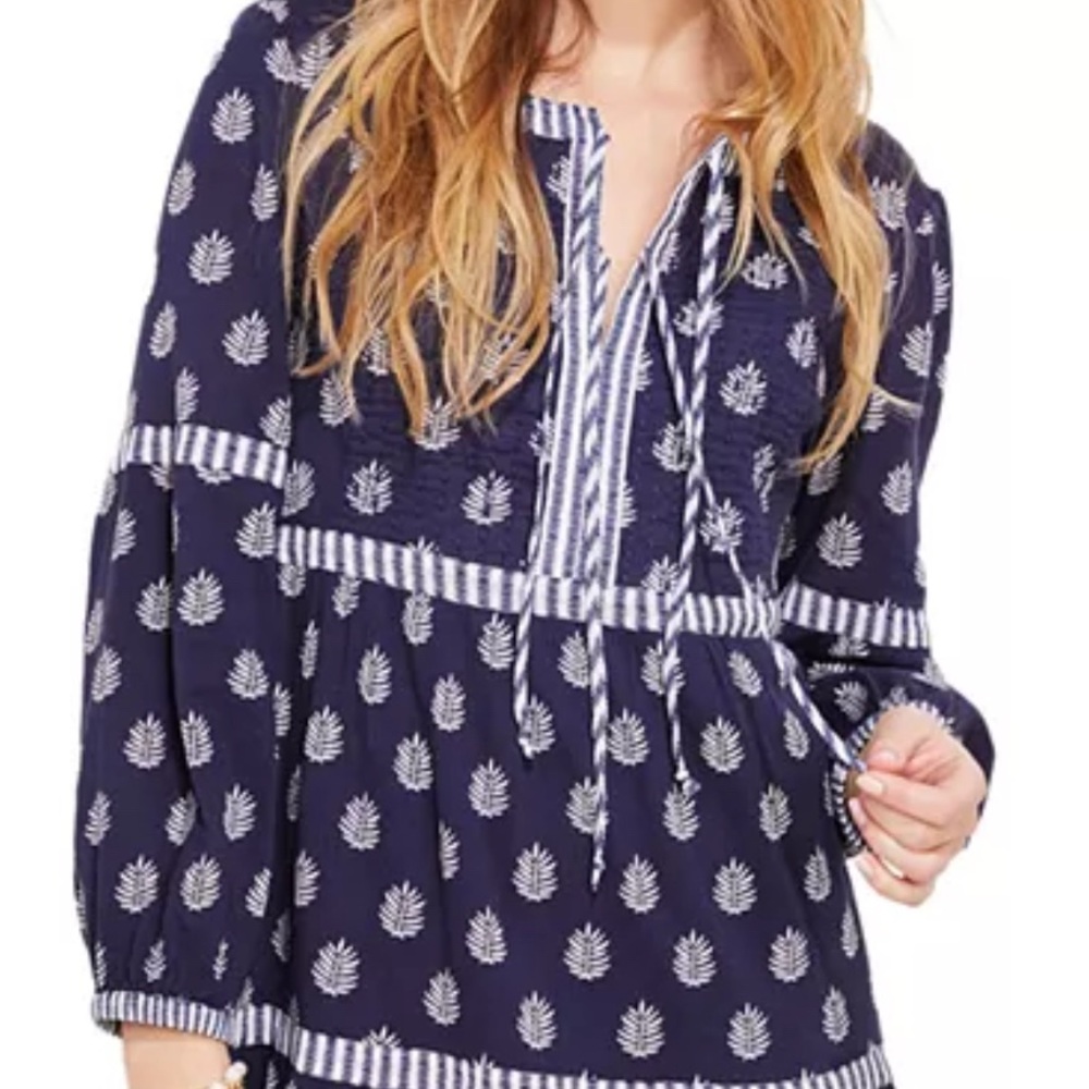 Vineyard Vines Fleur de Leaf Tunic Dress